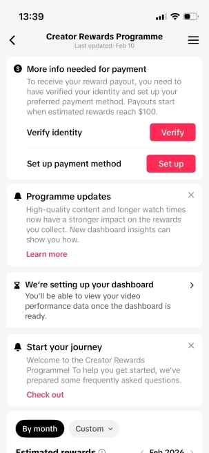Instanly Delivery/ Monetized 15K Followers+240K Likes Account/ Creator Rewards Program Activated/ Live Stream/ Full Access