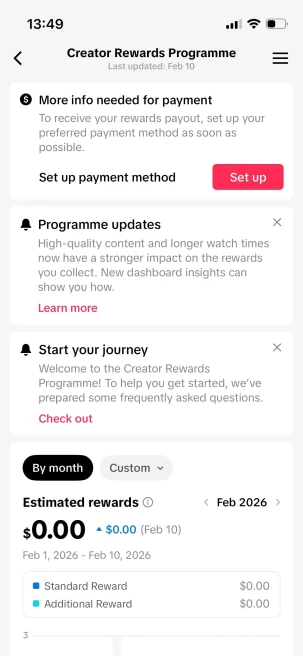Instanly Delivery/ Monetized 21K Real Followers+250K Real Likes Account/ Creator Rewards Program Activated/ Live Stream/ Full Access
