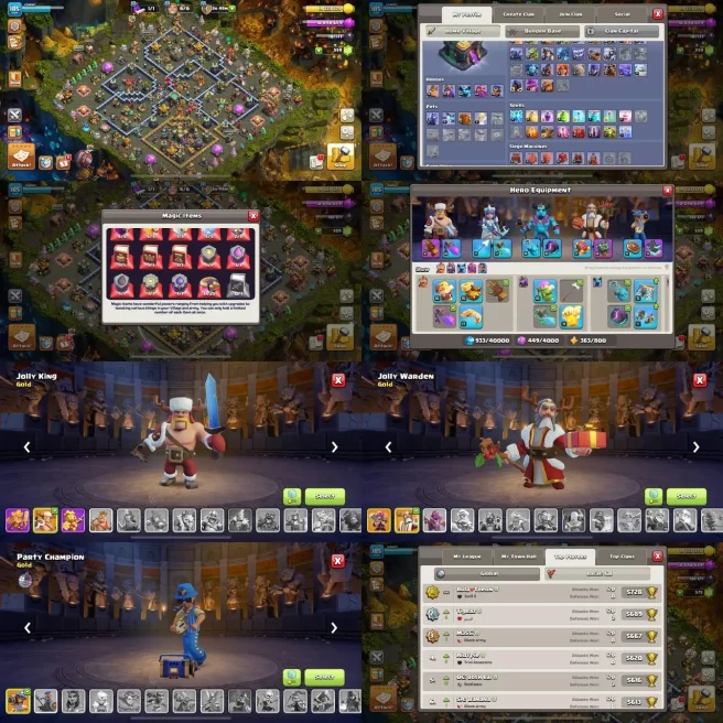 Level 185 | TH14 MAX | Local Rank GB | Full Magic Items | Strong Hero Equipment | Goblin Caves Scenery