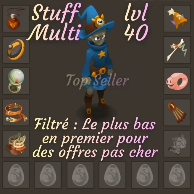 Stuff MULTI PVM 40 + Top bonus kamas - Top Vente