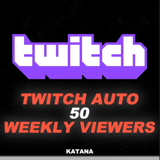 Twitch 50 Weekly Auto-Join Viewers | %100 Safe | Fast Delivery
