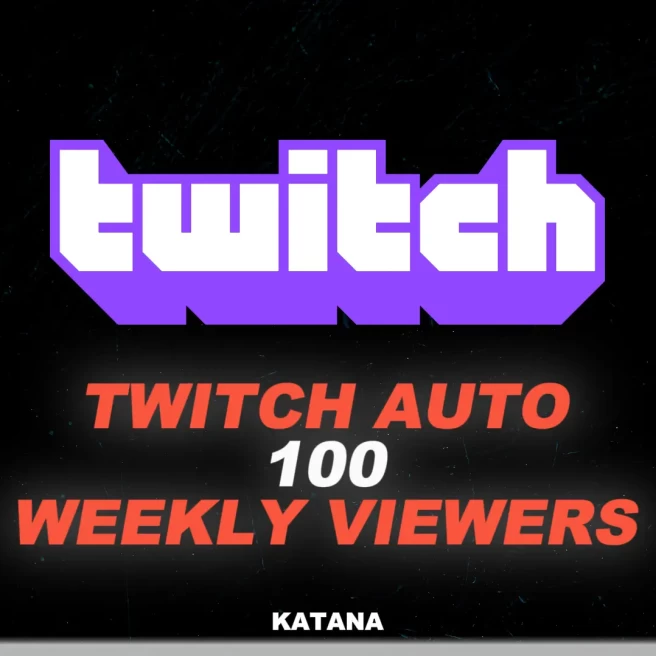 Twitch 100 Weekly Auto-Join Viewers | %100 Safe | Fast Delivery