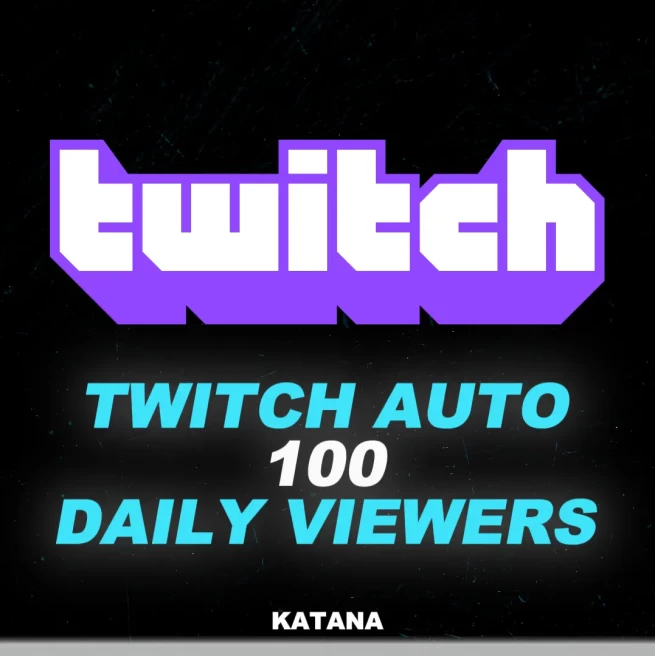 Twitch 100 Daily Auto-Join Viewers | %100 Safe | Fast Delivery