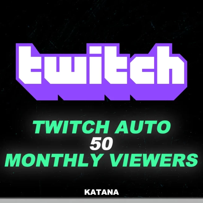 Twitch 50 Monthly Auto-Join Viewers | %100 Safe | Fast Delivery