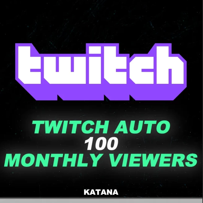 Twitch 100 Monthly Auto-Join Viewers | %100 Safe | Fast Delivery