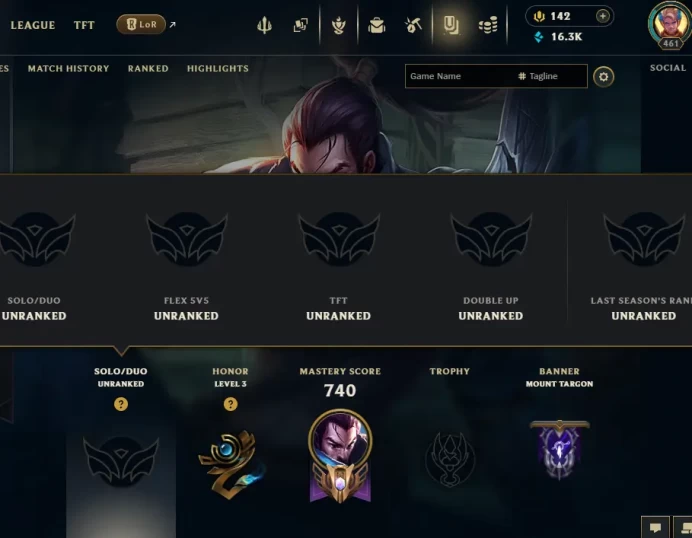 RU EMAIL CHANGEABLE 162 CHAMPIONS 312 SKINS PRESTIGE GAREN AND SETT 461 LVL 7X VICTORIOUS SKINS 