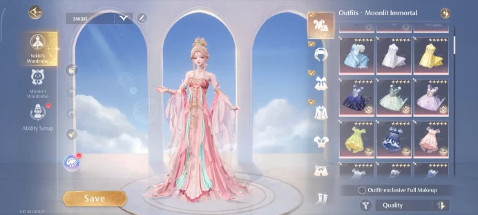 NIKKI7-Asia - Lv 86 - 6 Star Magnificent Connoisseur - 1981 ( 46% Wardrobe Collection ) - 16 ( 20% Momo's Collection ) - Chroma’s Mortal Heart 