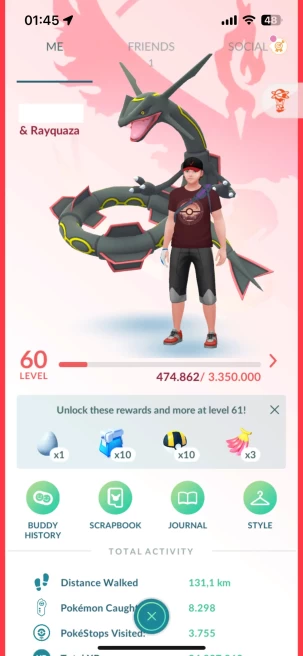 Level 60, 31 Shiny, 51 Legendary, 34 IV 100, 7 Shiny Legendary, 11 Shadow Legendary