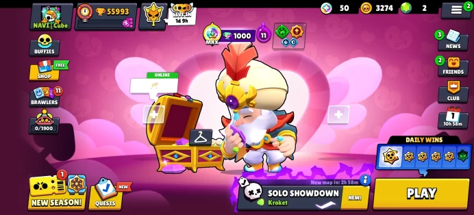 [Code 9330] Level 166 / 55k Trophy + 280 Skins / Very Cheap