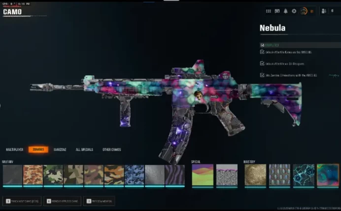 37 NEBULA UNLOCKED PRESTIGE 5 - 7 HANDMADE / SMURF RANDOM OPERATOR BO6 / WZ4 Meta Guns FULL ACCESS XBOX / PSN / PC ACTIVISION