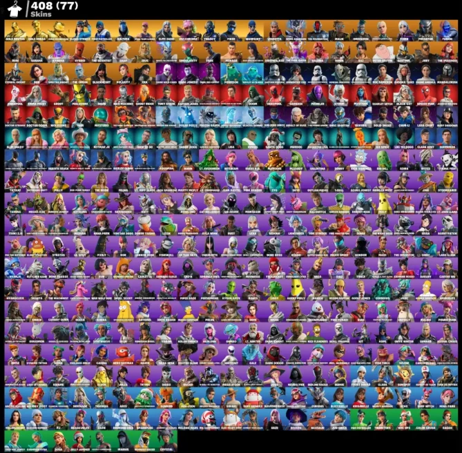 PC | Black Knight Highlight | 408 Skins | The Reaper | Red Knight | Raven | Skull Trooper | Nog Op | FULL ACCESS