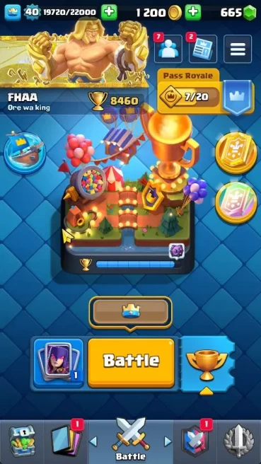 Lv 40|Trophy 8460|KTL 13|Limited Skin|Card 121| 1 HERO 5 EVO 21 Legendary 33 Epic 30 Rare 29 Common |Take Email(CR1410)