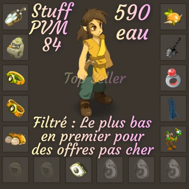 Stuff Eau PVM 84 + Top bonus kamas - Top Vente
