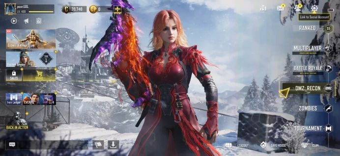 mythic gun 2 | legend gun 7 | LVL 400 | Epic Guns 201 | character Epics 74 | C: 39K | code 6472 | Saved:Activision