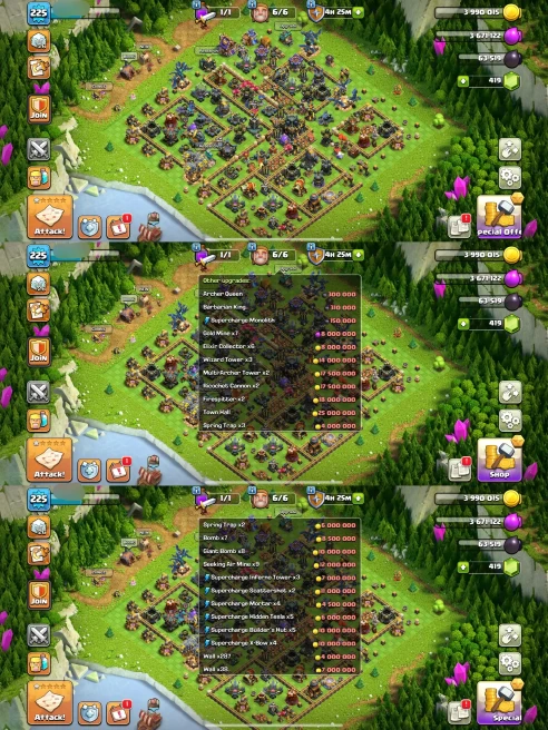 R142- TH17 Almost Max | XP 225 | BK93 AQ92 MP81 GW73 RC50 | 8 Epic Equipment | 100% Secure SCID | iOS & Android