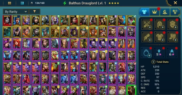 Starter with Mythical - Lady Mikage : 86k energy / 56 mln coins / Var-Gall, Fu-Shan, Timit, Arix, Ninja + 19 Login Legendaries
