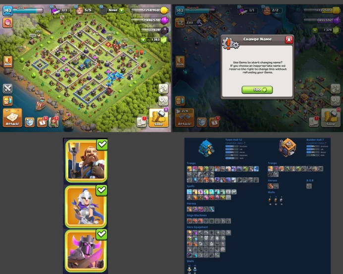 ■TH:12 (+55%) ■Heroes: K50 Q50 P20 W18 ■Skins:3 ■BH:7 ■Full Access ■Instant Delivery ■A5287
