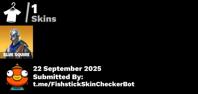 [PSN/XBOX/PC] 1 skins | Blue Squire | Squire Shield | Clawz Retro | Pulse Axe | Wave | Mako | Snowflake | The Umbrella | Battle Bus | 