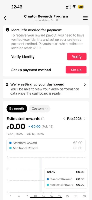 FR France| Account 10K Real Followers /Creator Rewards Program Active/18.5K Real Likes/ Email Include
