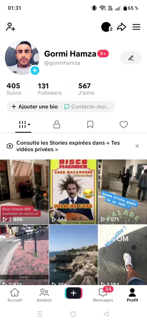 [Code 9336] Local France / 131 Followers + 567 Likes / Real Followers