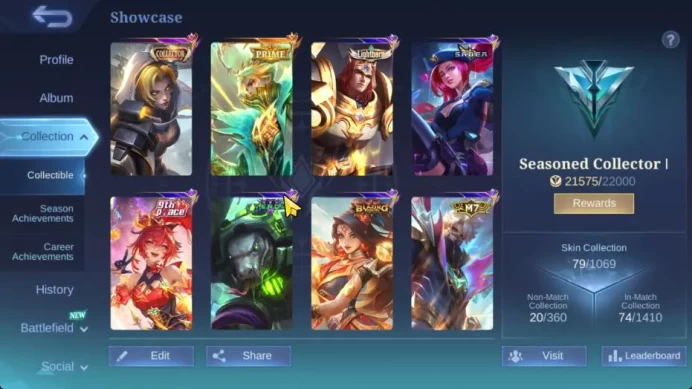 Hero 46 Skin 79|Prime Granger,CC Natalia,LB Tigreal,Venom Grock,DT Kimmy,Saber Layla,7 Epic,Etc|TakeEmail|CheckSS|(MLBB1981)