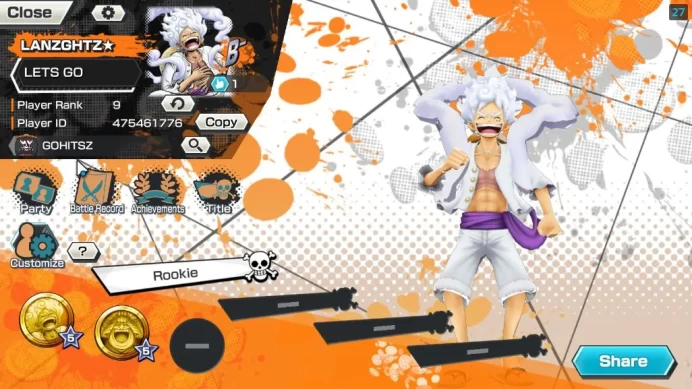 Global|6 EX|Five Elders ST.Saturn,Hungers Pangs Charlotte Linlin,Gear 5 Monkey D luffyEtc|Rank 9|LogBandai|CheckSS(OPBR1831)