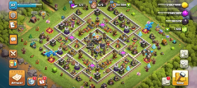Full warranty-Secure account-Th 11max-level 114-Equipment Epic 1-Hero Skin 2-Gem 2000-Magic Items-heroes 50/50/30/20 - Android & ios