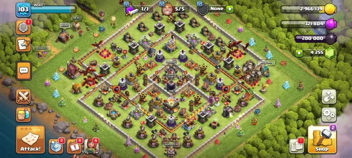 Full warranty-Secure account-Th 11max-level 104-Equipment Epic 1-Gem 4300-Magic Items-heroes 50/50/30/20 - Android & ios