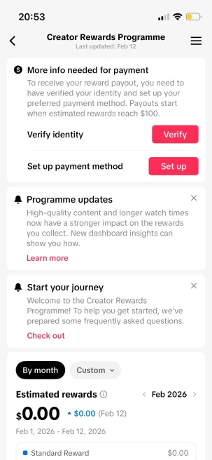 Instanly Delivery/ France Monetized 18K Real Followers+210K Real Likes Account/ Creator Rewards Program Activated/ Live Stream/ Full Access