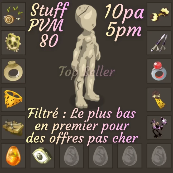 Stuff Air ( 700 ) Distance 82 PVM + Top bonus kamas - Top Vente