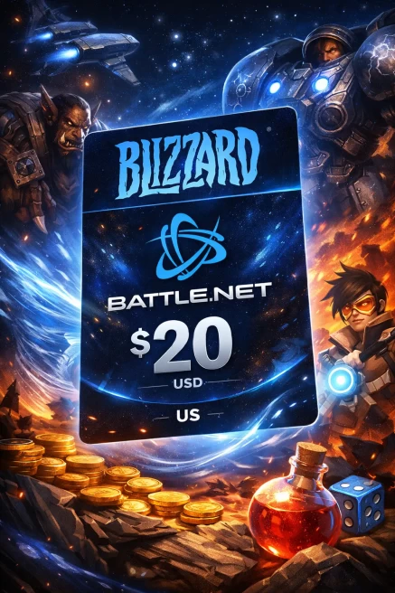 Blizzard Gift Card Battle.net USD 20 (US)