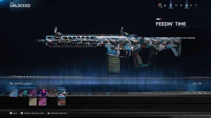 All Platform - Level 48 - INFESTATION Camo -  Prestige 2 - 29 Operators - Code1345