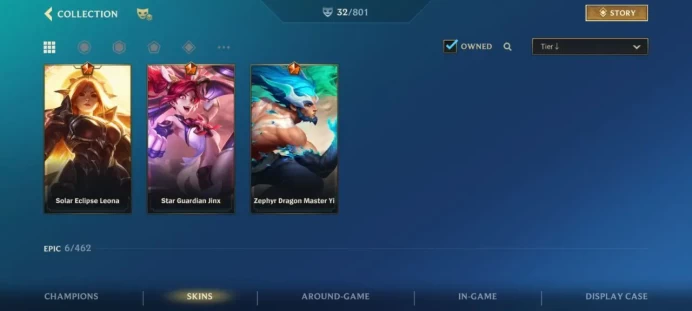 iOS/Android - EU - Level 59 - Champions 60 - Skins 32 - Legendary 9 - Code1307