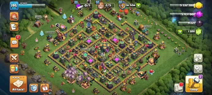 Full warranty-Secure account-Th 14full max-level 200-Equipment Epic 6 -Hero Skin7 -Gem 1900-Magic Items-heroes 80/85/60/65/30 - Android & ios