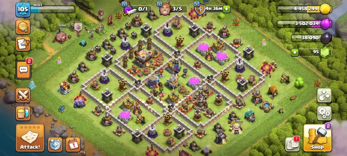 Full warranty-Secure account-Th 11max-level 105-Equipment Epic 4-Magic Items-heroes 50/50/30/20 - Android & ios