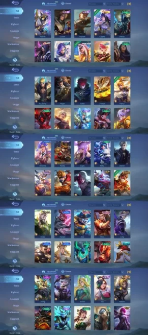 Skins 222 - Heroes 122 - Emblems Max - Diamonds 1 - Code1318