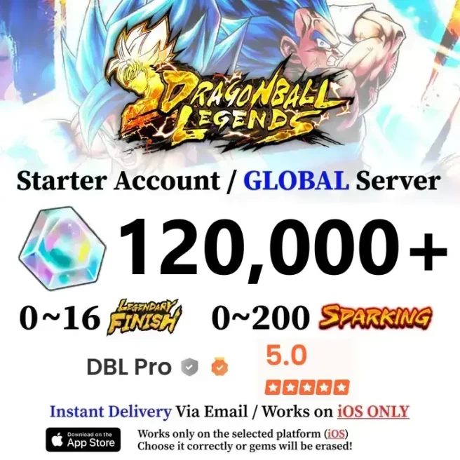 IOS 120,000+ Chrono Crystal Accounts - Automatic Delivery - Bandai ID Login