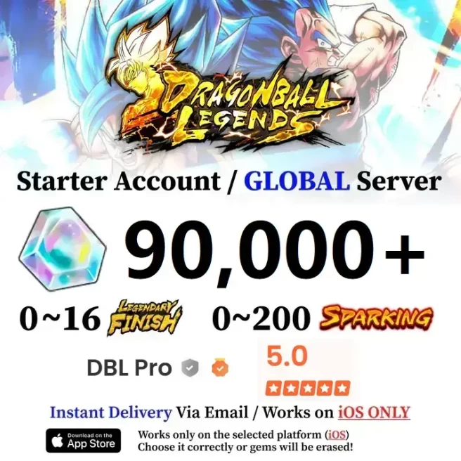 IOS 90,000+ Chrono Crystal Accounts - Automatic Delivery - Bandai ID Login