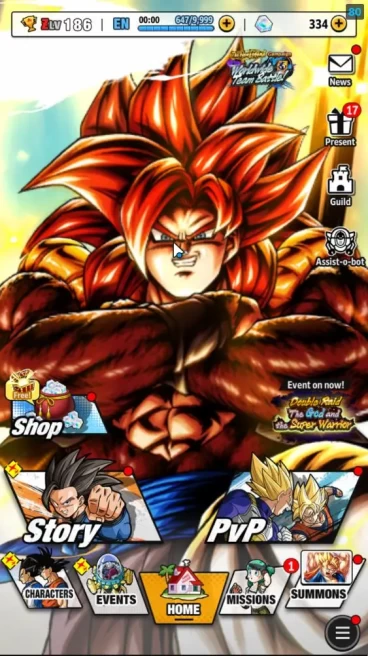 421M Total Power|LV 186|7 Ul+ 41 LL|SS4 Gogeta,SS Goku,SS4 Goku,Fusion Zamasu,SS4 Vegeta,Vegeta,Etc||Android|CheckSS(DBL992)