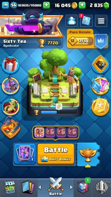 Lv 56|Trophy 7720|KTL 15|Limited Skin|Card 117| 9 EVO 5 Champ 20 Legendary 33 Epic 30 Rare 29 Common|Take Email (CR1418)