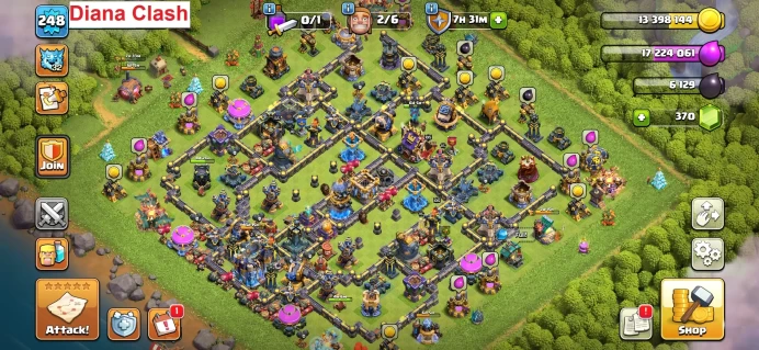 TH18-XP248-(4 Max Heroes-125 Max Walls)- 8 Hero Skins-226 League Medals-1481 Raid Medals-Lifetime Warranty- Immediate Delivery