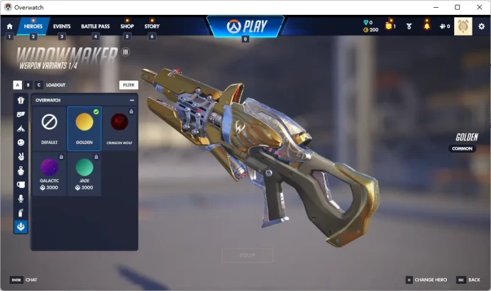 2 Gold Weapons / Full Mail Access / see the picture / Please Read Description / MorganT