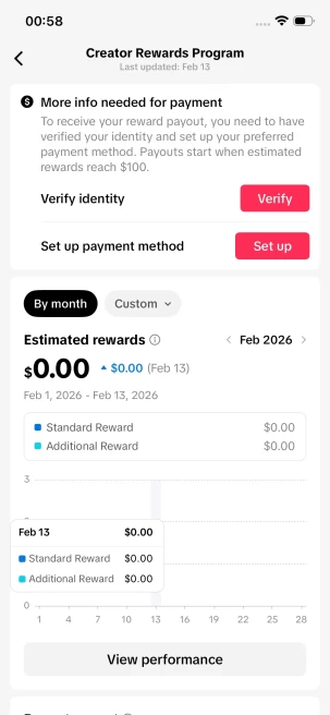 Instanly Delivery/ Monetized 24K Followers+340K Likes Account/ Creator Rewards Program Activated/ Live Stream/ Full Acce21