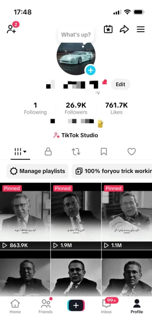 Instanly Delivery/ Monetized 26K Real Followers+760K Real Likes Account/ Creator Rewards Program Activated/ Live Stream/ Full Acce21