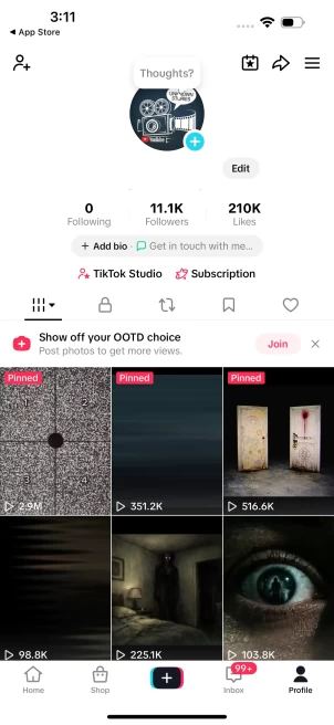 [Discounted] UK Monetized Creator Rewards Program Account | 11K Authentic Followers & 210K Likes | Verified Screenshots + Instant Delivery