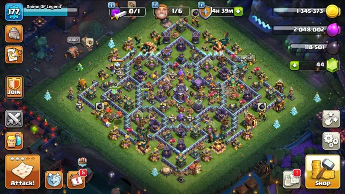 TH 15 MAX-BH10|LV 177|HH 9|BK 78,AQ 87,GW 60,MP 63,RC 37|CN OFF|Tiger Mountain Scenery|14 Epic Equipment|Protect OFF(COC1981)