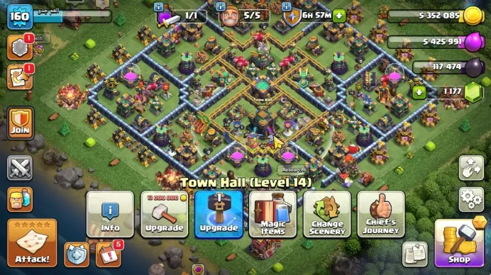 TH 14MAX - BH 8|LV 160|HH 8|BK 75,AQ 75,GW 51,MP 42,RC 28|CN OFF|Protect OFF|TAKE MAIL(COC1993)
