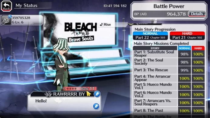 [GLOBAL]41k Orb|10th Anniv(Rukia,Ichigo),TYBW26 Uryu,Nelliel Orient,Helibel Cacao,Kon NY,Trio Burn,Etc|8K AccTic|KlabID(BBS2314)