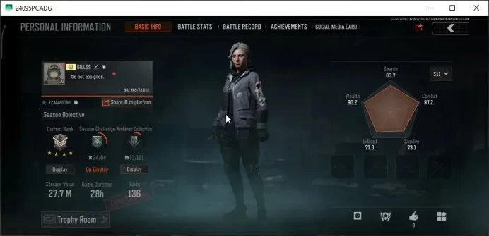 [MOBILE] Lv30|SV 27M|CV 16M|Royal Guard|Legend AUG Symphony,Crimson VSS,Peak AEK,Secret RPK,Etc|CN ON|Infinite|CheckSS(AB2583)