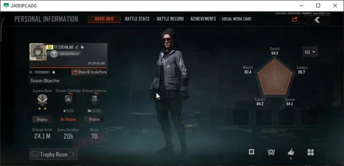 [MOBILE] Lv30|SV 24M|CV 18M|Urban Sports|Secret RPK,Forest MP5,Cave Ump,Claw AKM,Etc|CN On|Infinite|CheckSS(AB2585)